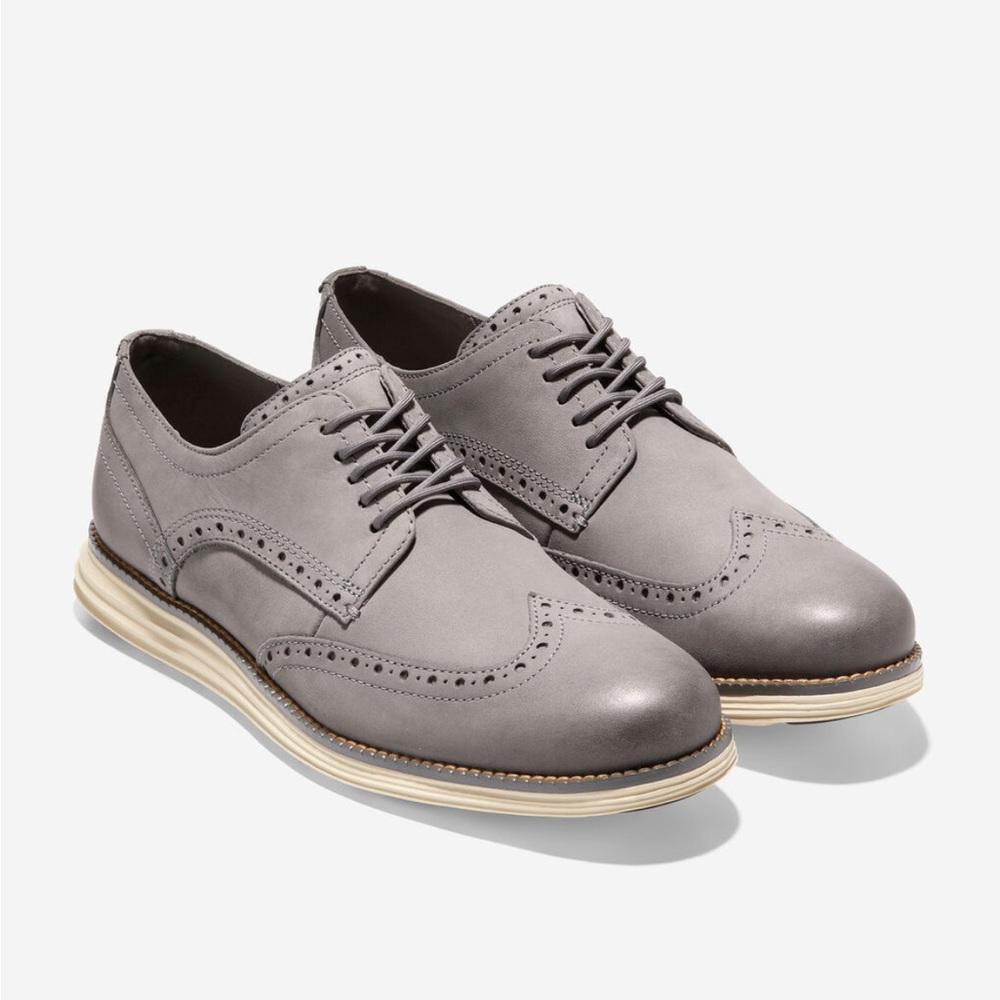 Cole Haan Mens Original gray Grand Shwng shoes Size 8M in Excellent Condition